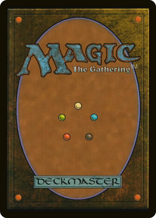 A face-down Magic card, foretold — exiled and waiting to be cast.